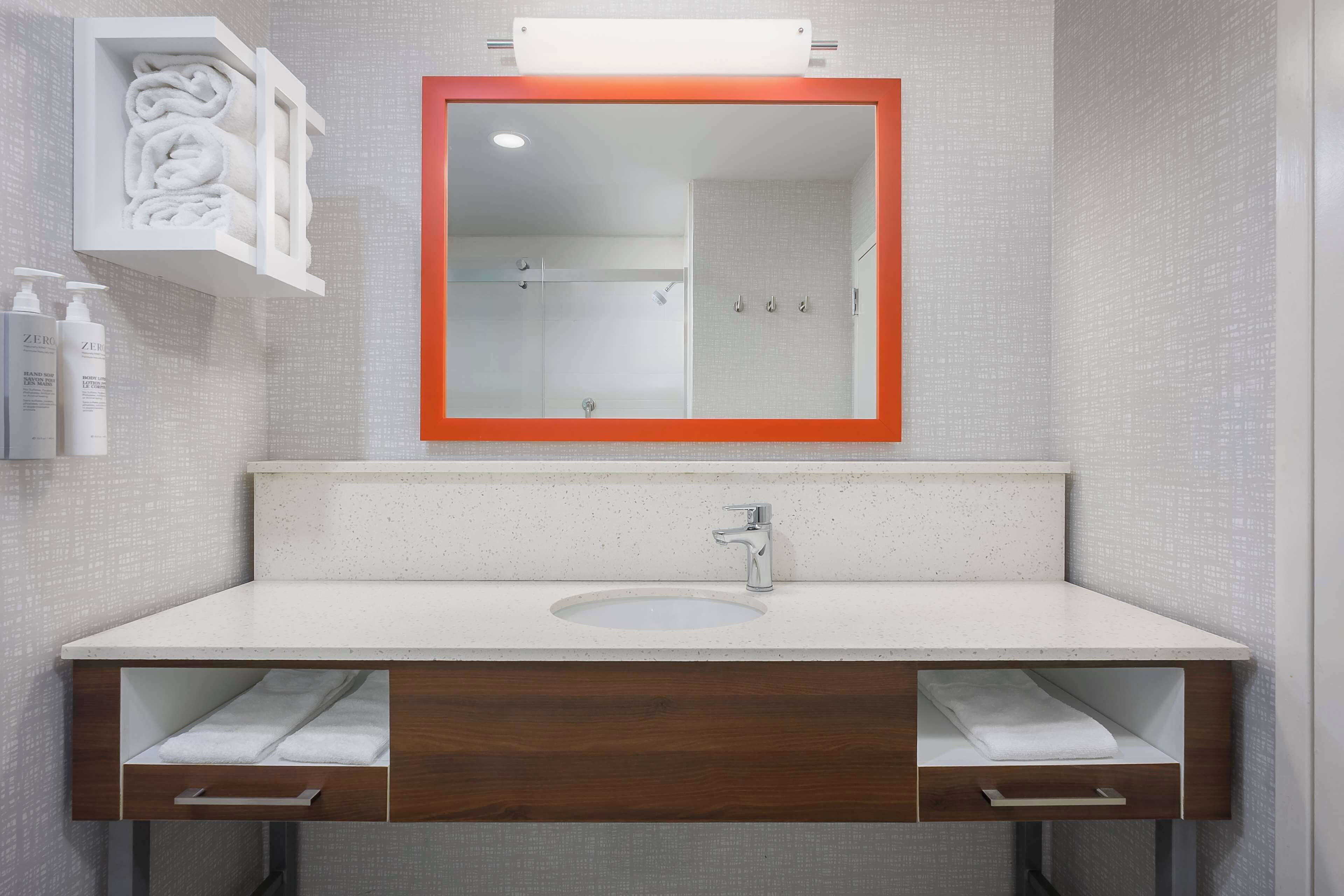 king study, 1 king bed with sofa bed | bathroom | shower, free toiletries, hair dryer, towels