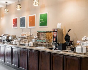 Free daily buffet breakfast