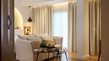 Chambre Deluxe, 1 très grand lit | Draps italiens de Frette, literie de qualité