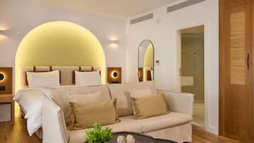 Deluxe-Suite, 1 King-Bett | Italienische Bettbezüge von Frette, hochwertige Bettwaren