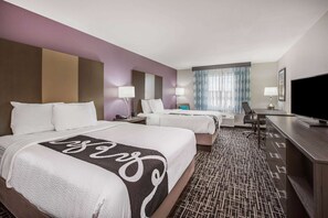 Room, 2 Queen Beds, Non Smoking | Premium bedding, desk, iron/ironing board, free cribs/infant beds