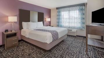 Roba de llit d'alta qualitat, escriptori i planxa i posts de planxar