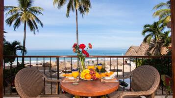 豪華公寓客房, 1 間臥室, 露台, 海濱 | 陽台