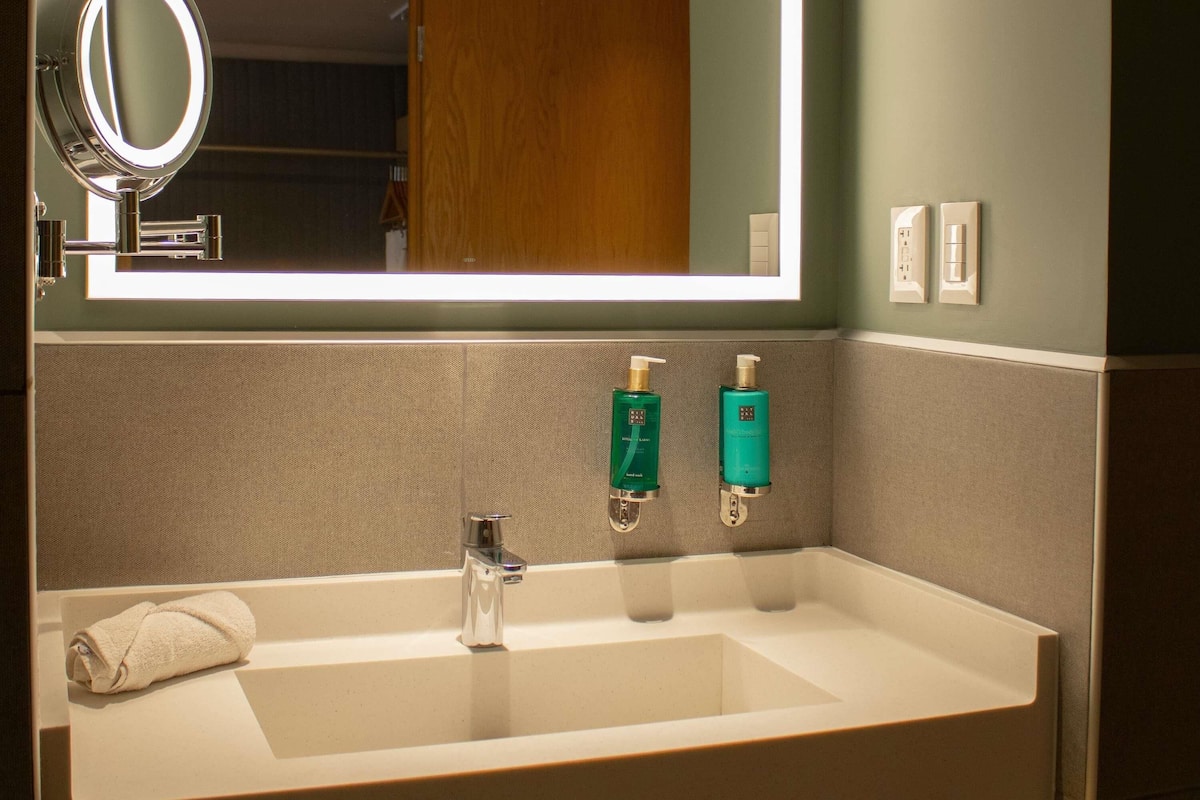 In-room safe, desk, laptop workspace, blackout drapes