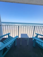 标准房, 1 张特大床, 简易厨房, 海滨 | 露台