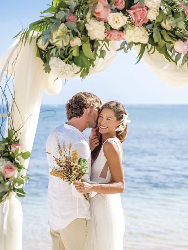 Outdoor wedding area