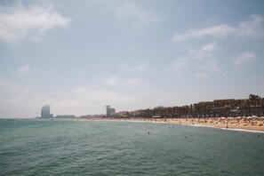 Vlak bij het strand