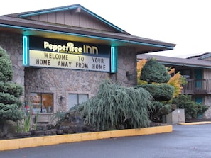 Welcome to the PepperTree Inn, a charming bed and breakfast with a warm, inviting atmosphere.