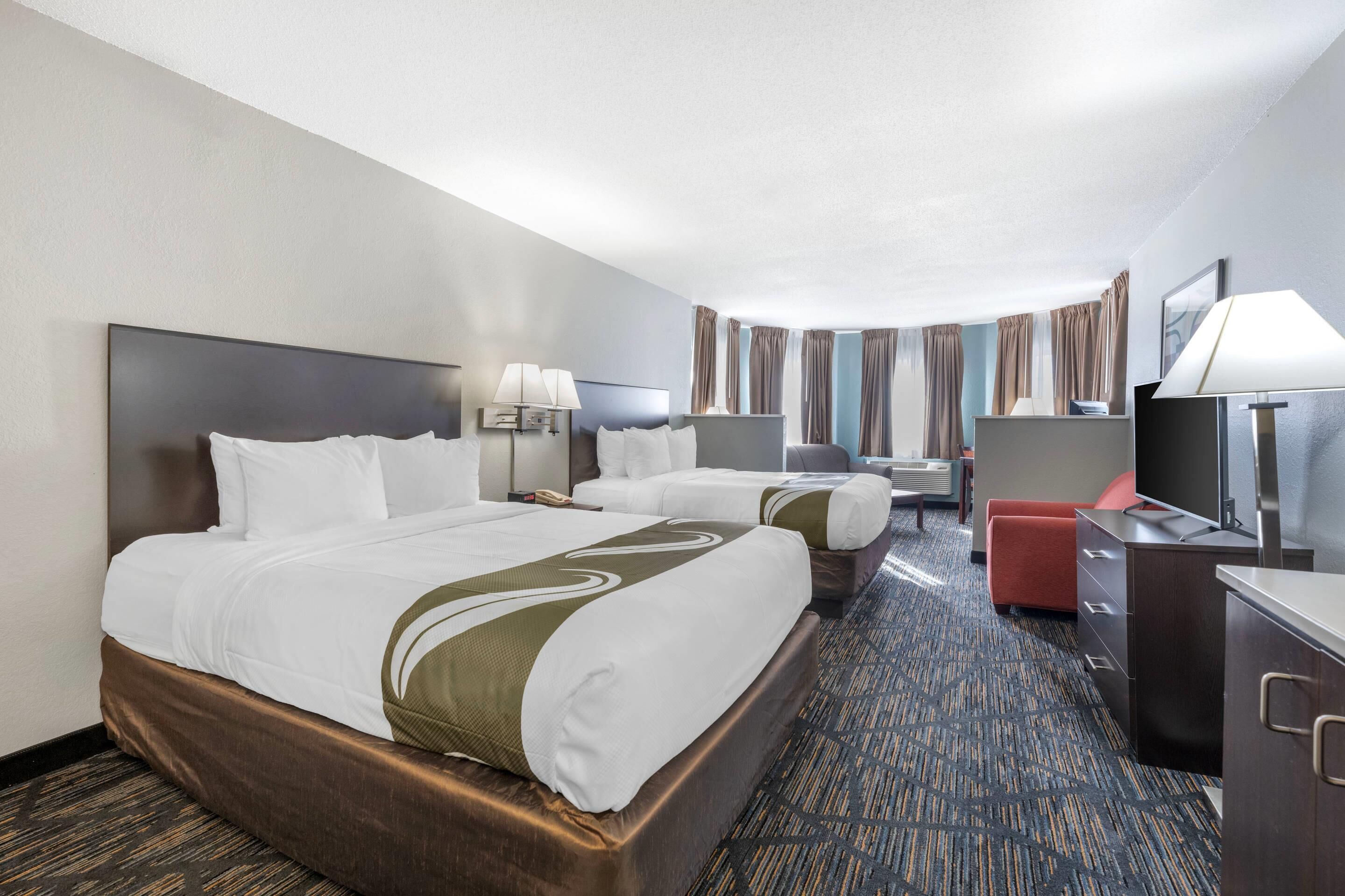 Suite, Multiple Beds, Non Smoking | Pillowtop beds, desk, laptop workspace, blackout drapes