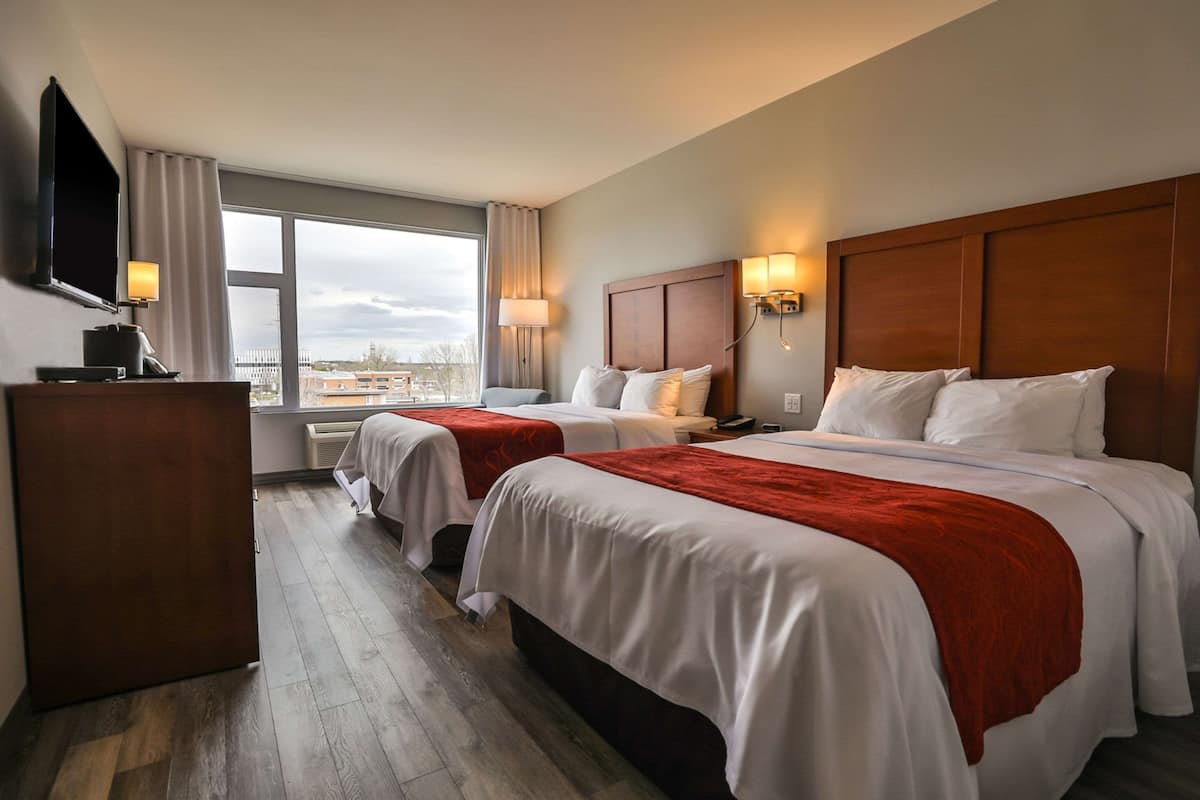 Room, 2 Queen Beds | Desk, laptop workspace, blackout drapes, soundproofing