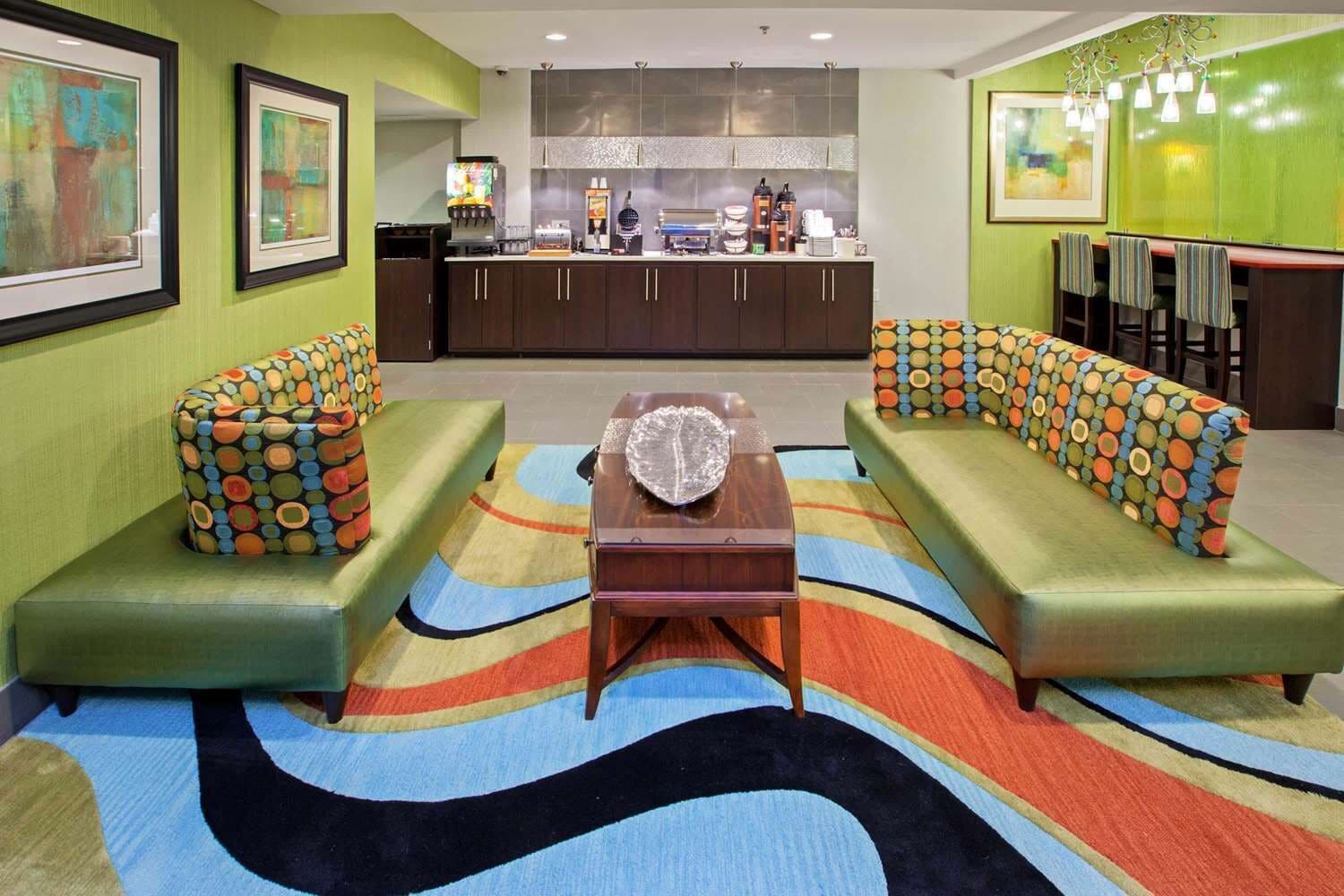 Sala de estar en el lobby