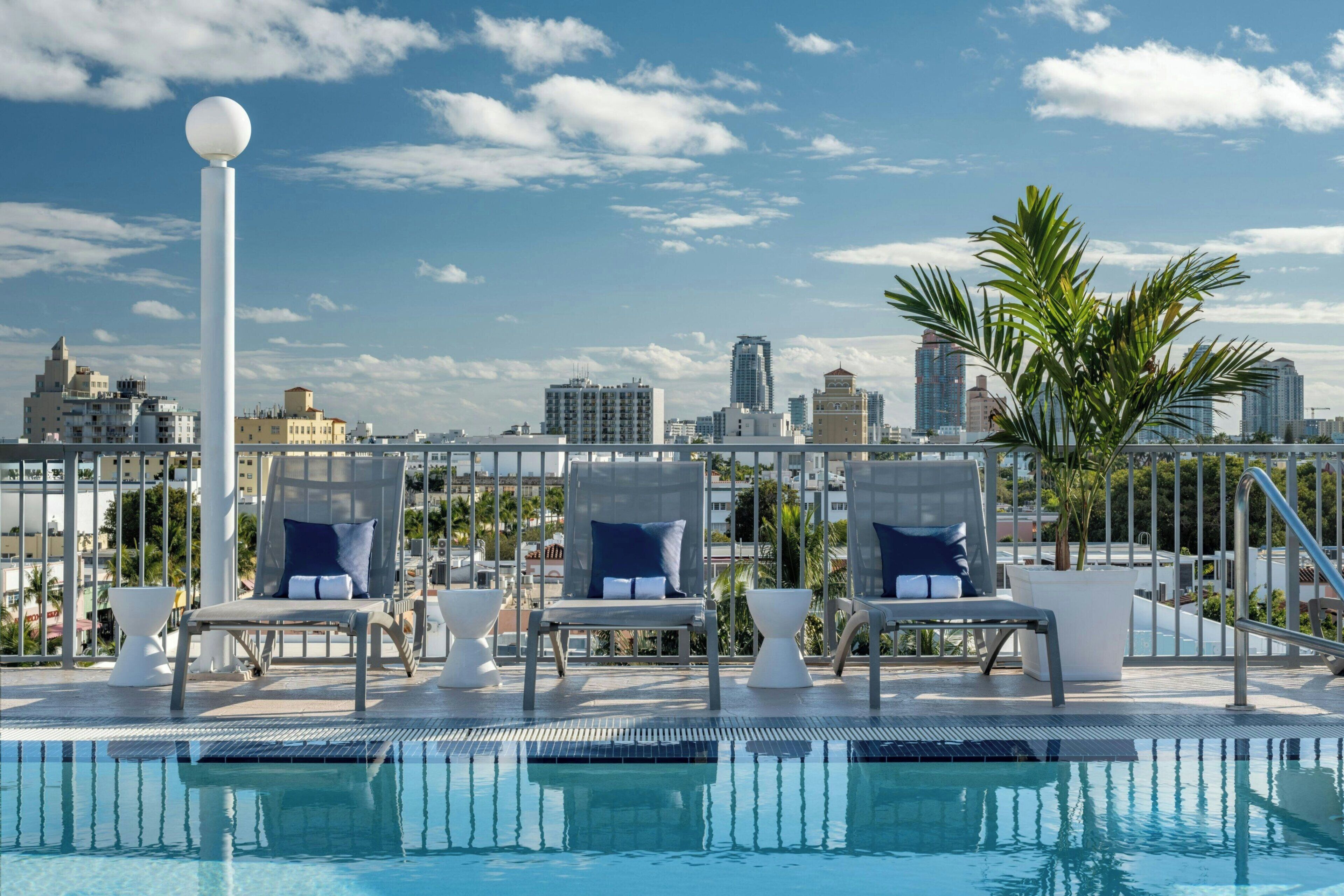 Outdoor pool, open 8:00 AM to 10:00 PM, sun loungers