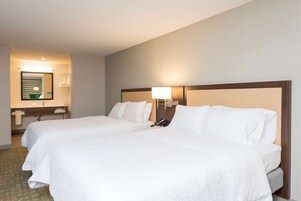 Suite, 2 Queen Beds, Refrigerator & Microwave (Wet bar) | In-room safe, laptop workspace, iron/ironing board, free WiFi