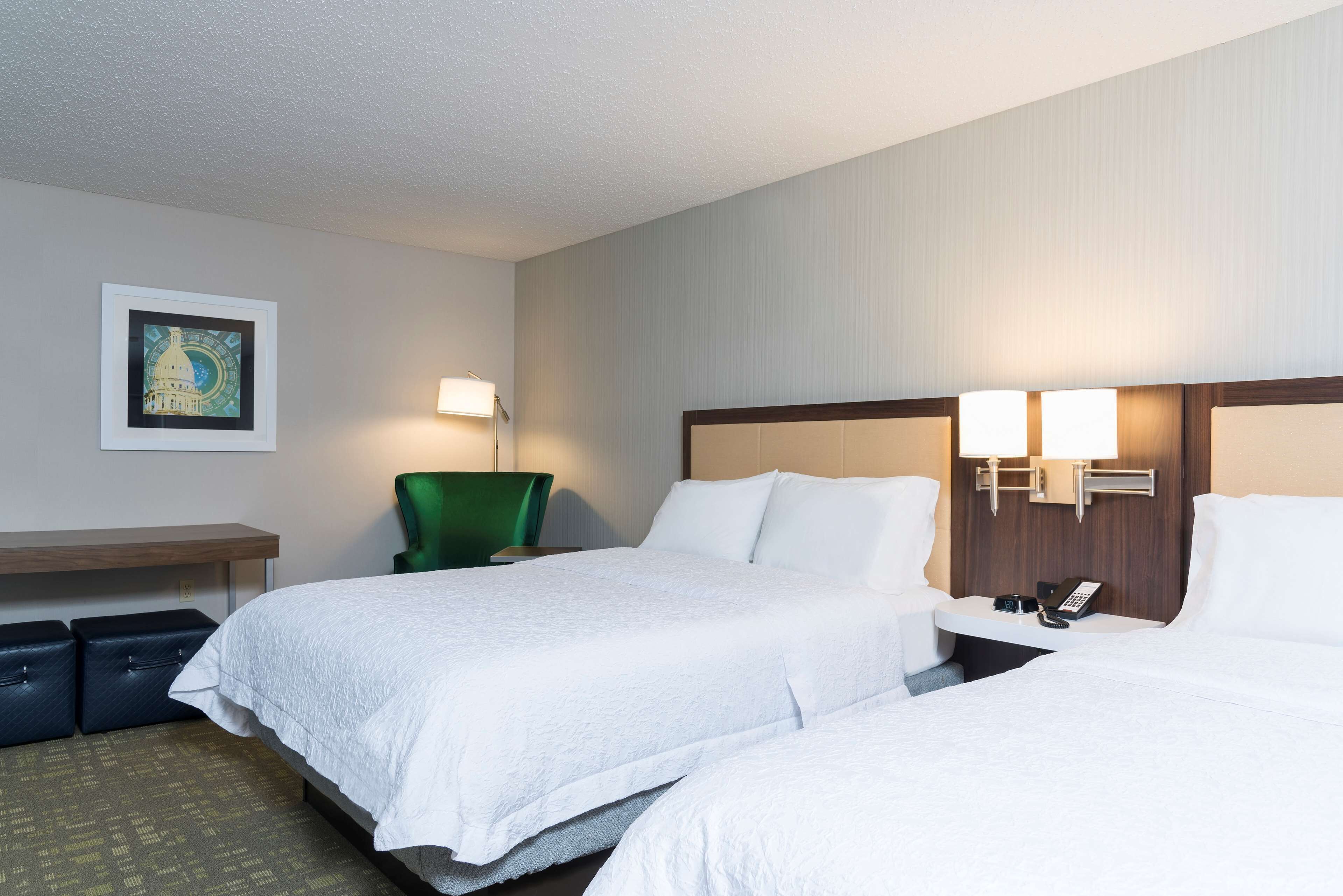 suite, 2 queen beds, refrigerator & microwave (wet bar) | in-room safe, laptop workspace, iron/ironing board, free wifi