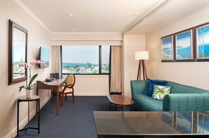 Spencer One-Bedroom Suite | Living room | LCD TV - The Spencer Hotel by Castle (Auckland)