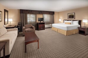 In-room safe, desk, laptop workspace, blackout curtains