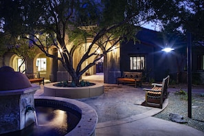 Front of property – evening/night