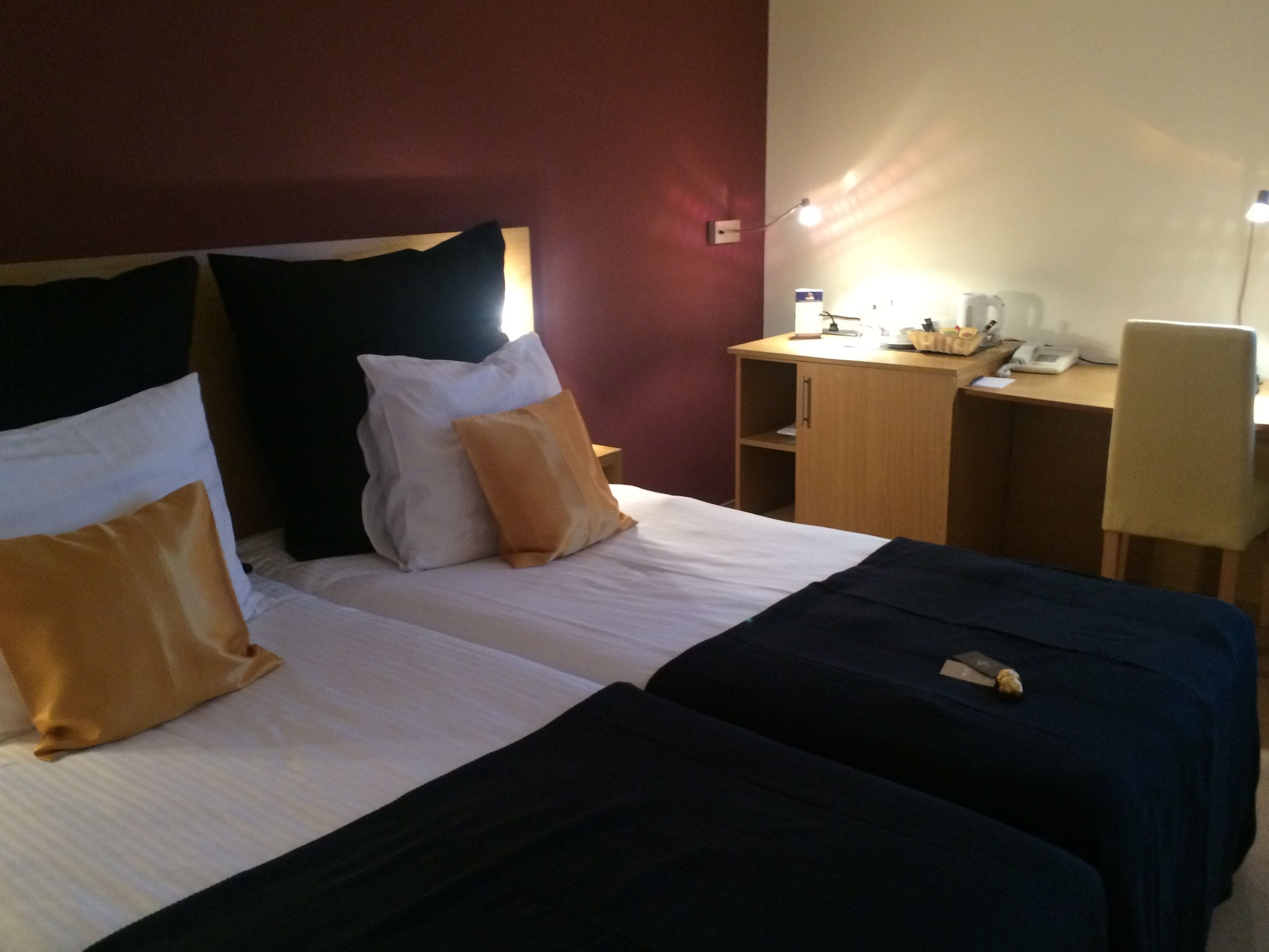 standard twin room | down duvets, minibar, in-room safe, desk