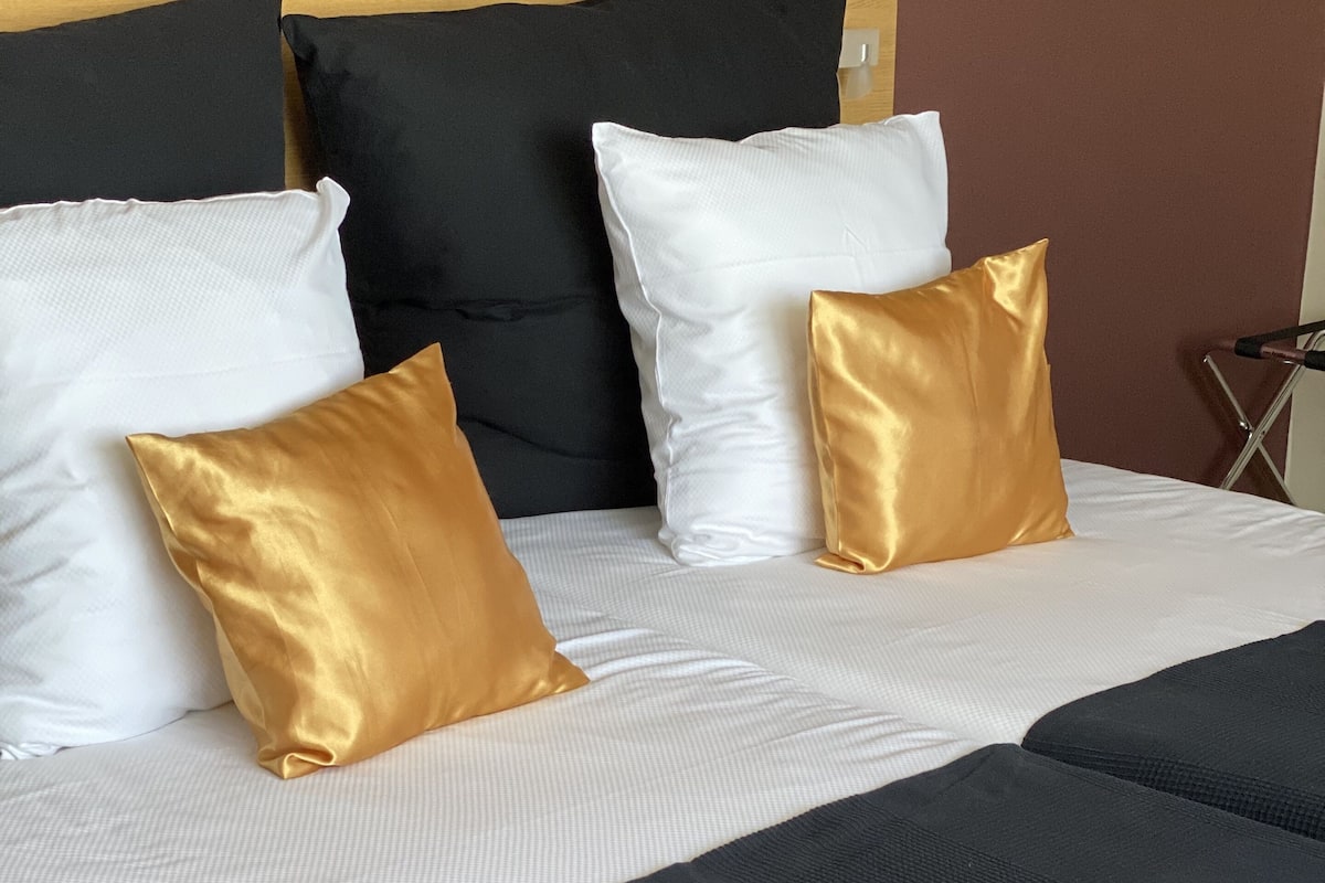 Down duvets, minibar, in-room safe, desk