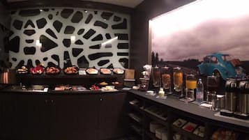 Buffet breakfast for a fee on weekends