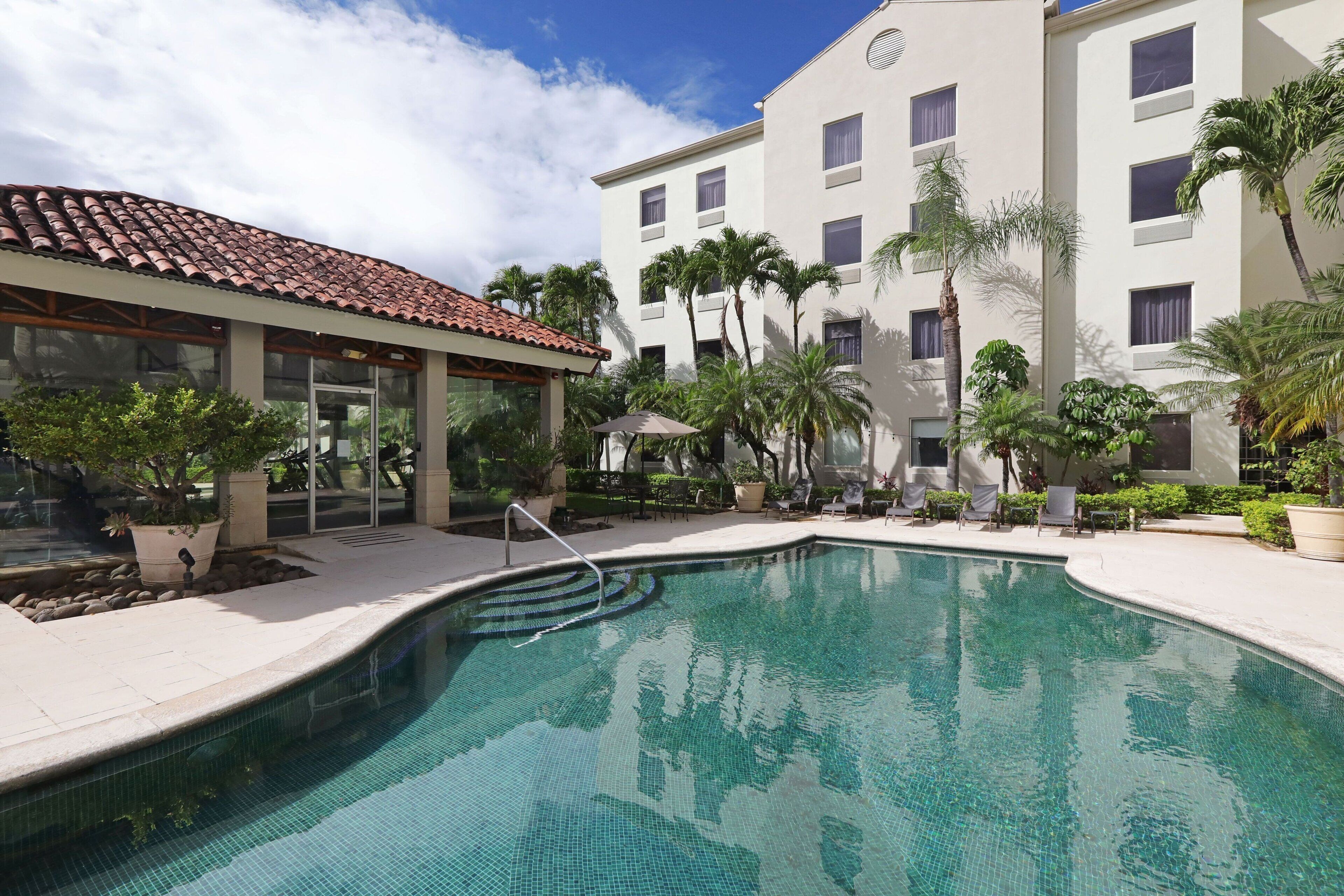 outdoor banquet area