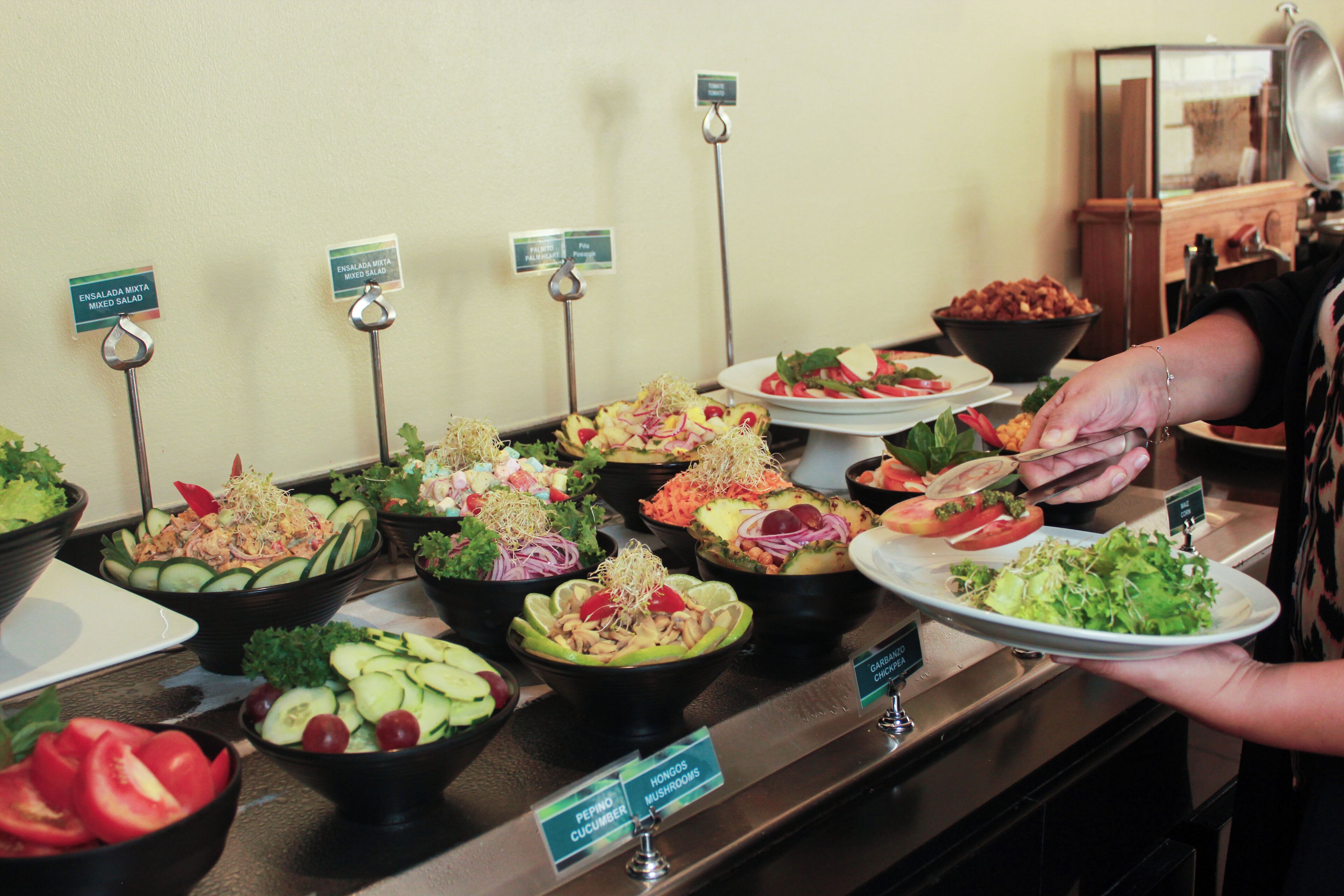 breakfast, lunch served; local and international cuisine, pool views