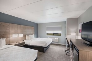 Standard Room, 2 Queen Beds, Non Smoking, Refrigerator & Microwave | Premium bedding, blackout drapes, iron/ironing board