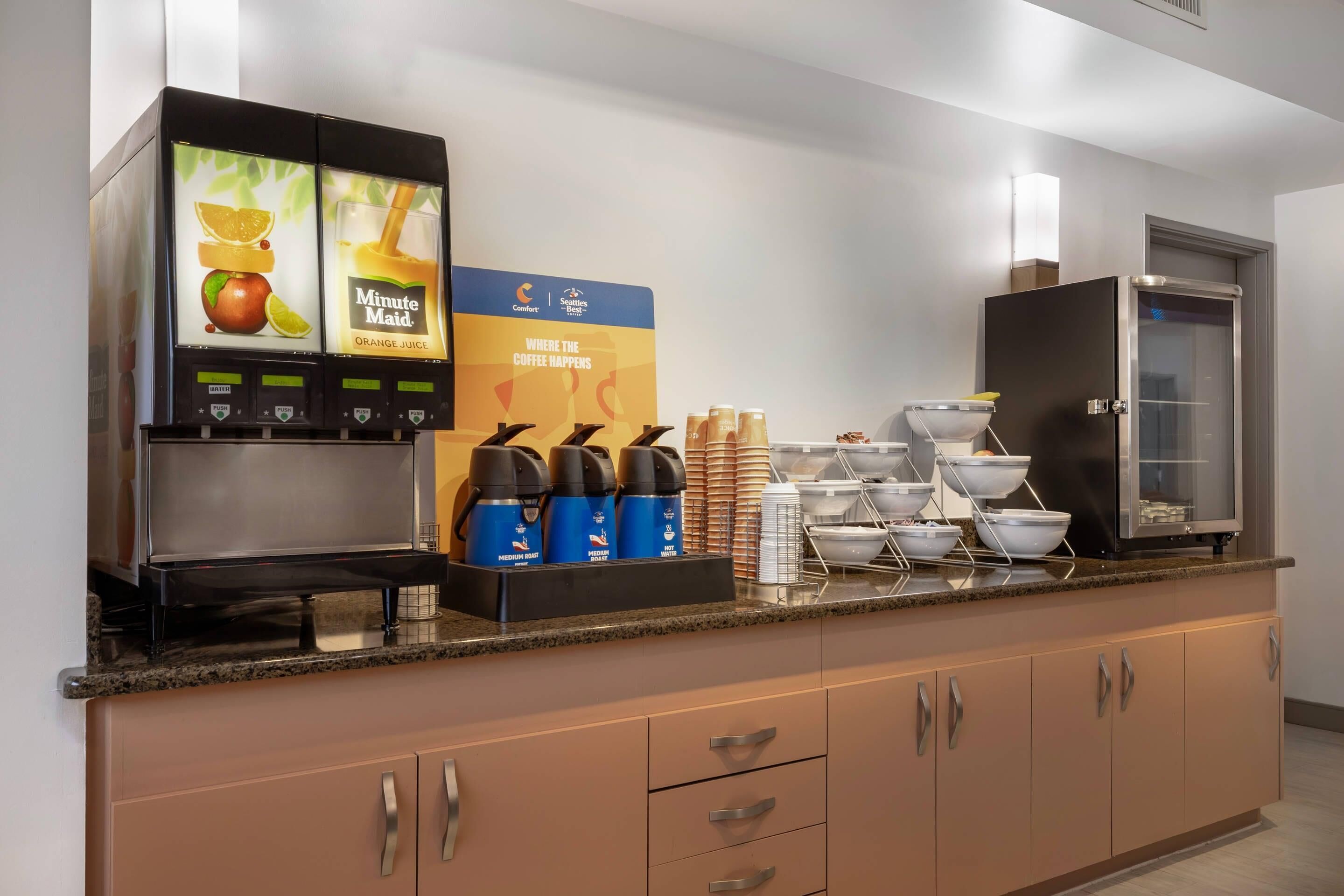 Free daily buffet breakfast