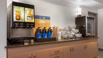 Free daily buffet breakfast