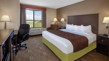 Desk, blackout curtains, iron/ironing board, free cots/infant beds