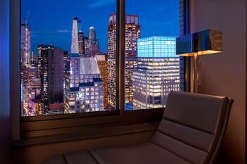 Room, 1 King Bed, River View, Corner | View from room at W New York - Times Square
