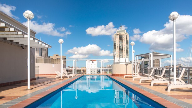Piscina en la azotea