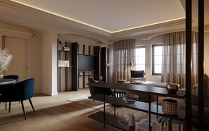 Deluxe-Suite Residenz | Living area | LCD TV