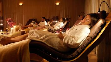 Sauna, hot tub, steam room, body treatments, body wraps, body scrubs