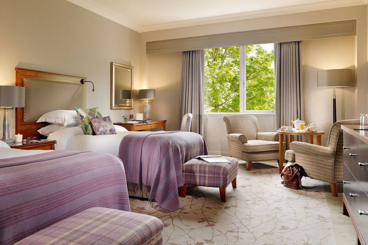Premium bedding, pillow-top beds, in-room safe, desk