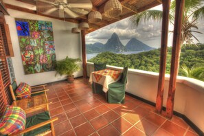 Premium Room (with Piton/Ocean View) | Premium bedding, in-room safe, desk, rollaway beds - Anse Chastanet Resort (Soufrière)