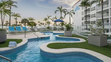 Outdoor pool, cabanas (surcharge), pool umbrellas