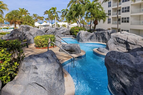 Outdoor pool, cabanas (surcharge), pool umbrellas