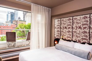Suíte superior, 1 cama King e sofá-cama (Penthouse Ville-Marie) | Terraço/pátio