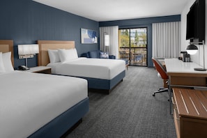 Premium bedding, pillowtop beds, in-room safe, desk