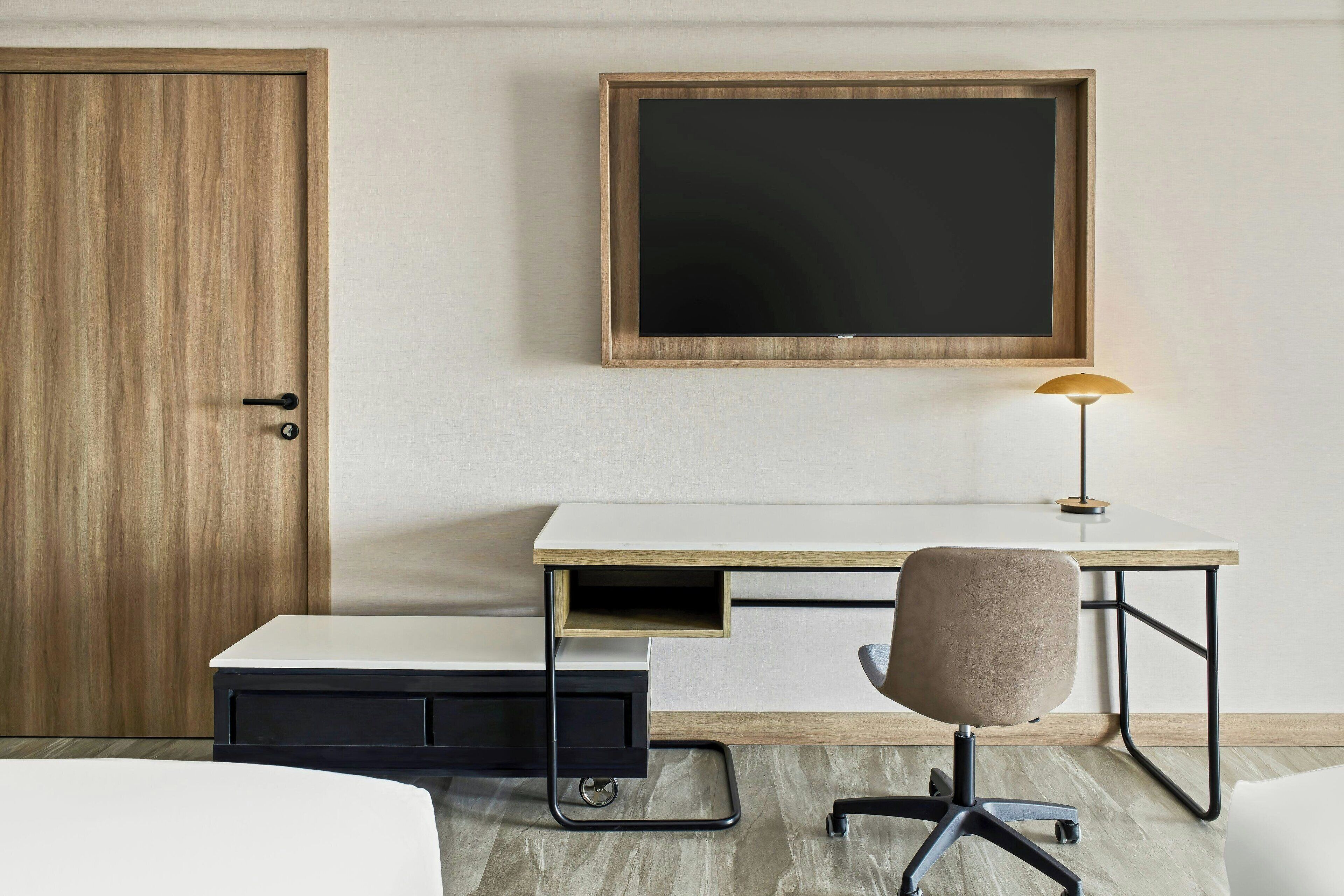 superior room, 2 queen beds, non smoking | premium bedding, in-room safe, desk, laptop workspace