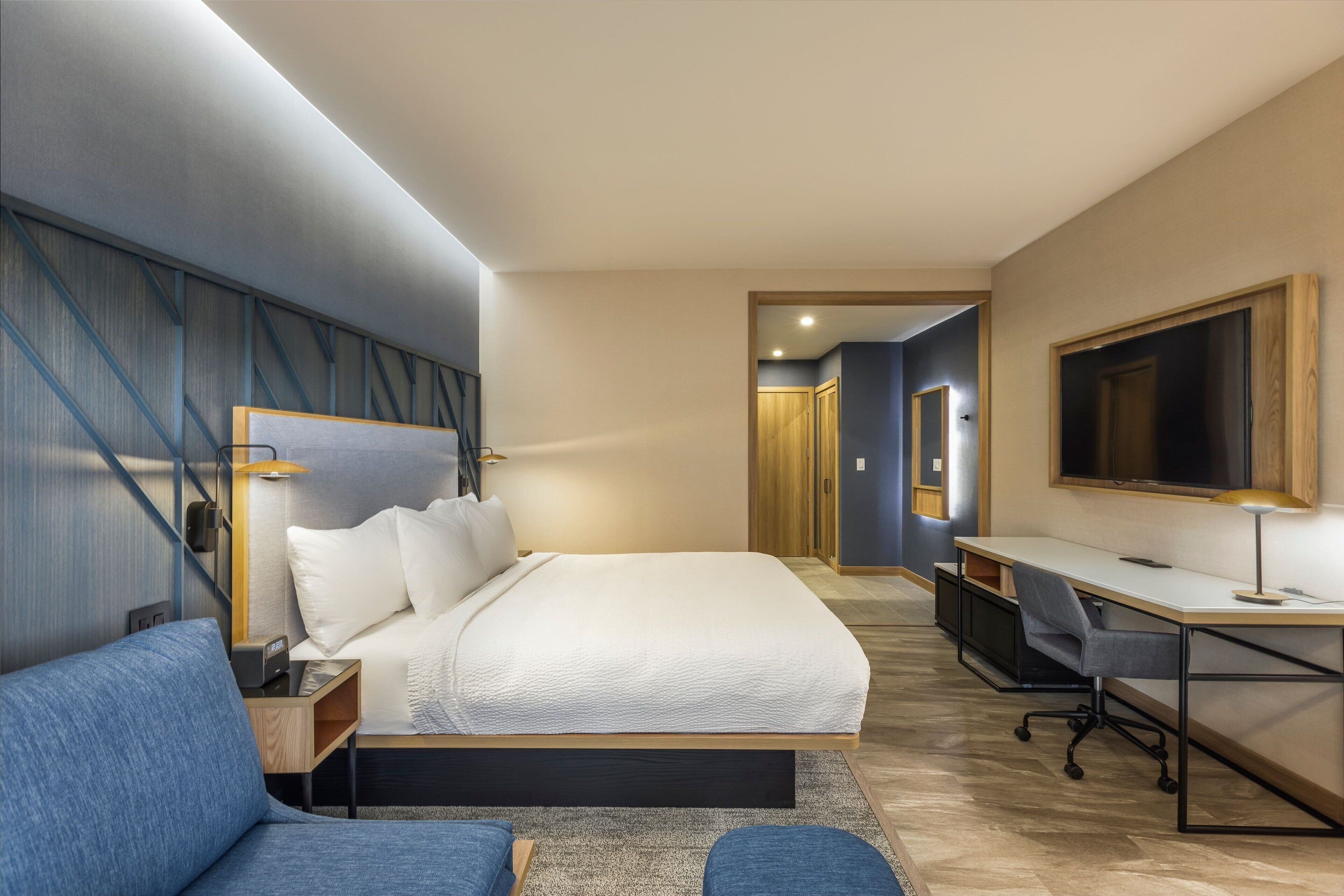 Habitación, 1 cama King size | Ropa de cama de alta calidad y caja de seguridad en la habitación 