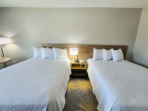 Standard Room, 2 Queen Beds, Non Smoking, Refrigerator & Microwave | In-room safe, free WiFi, bed sheets