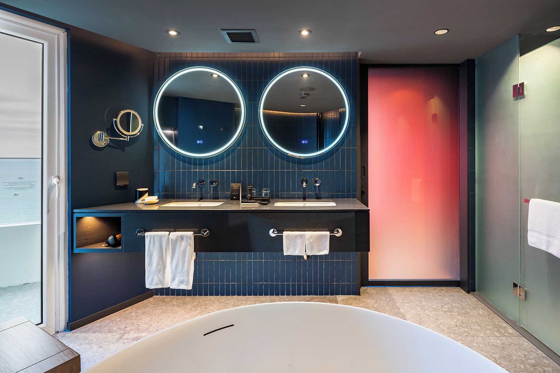 platinum suite - newly renovated | bathroom | free toiletries, hair dryer, bathrobes, slippers