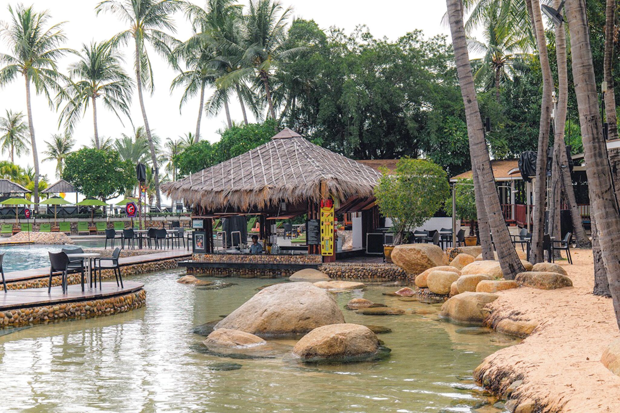 Poolside bar