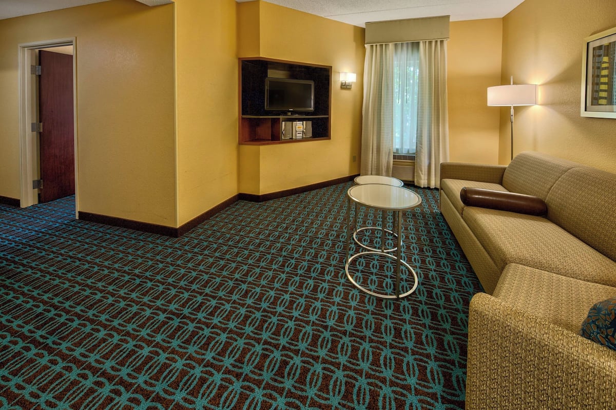Suite, 1 Bedroom | Living room | TV