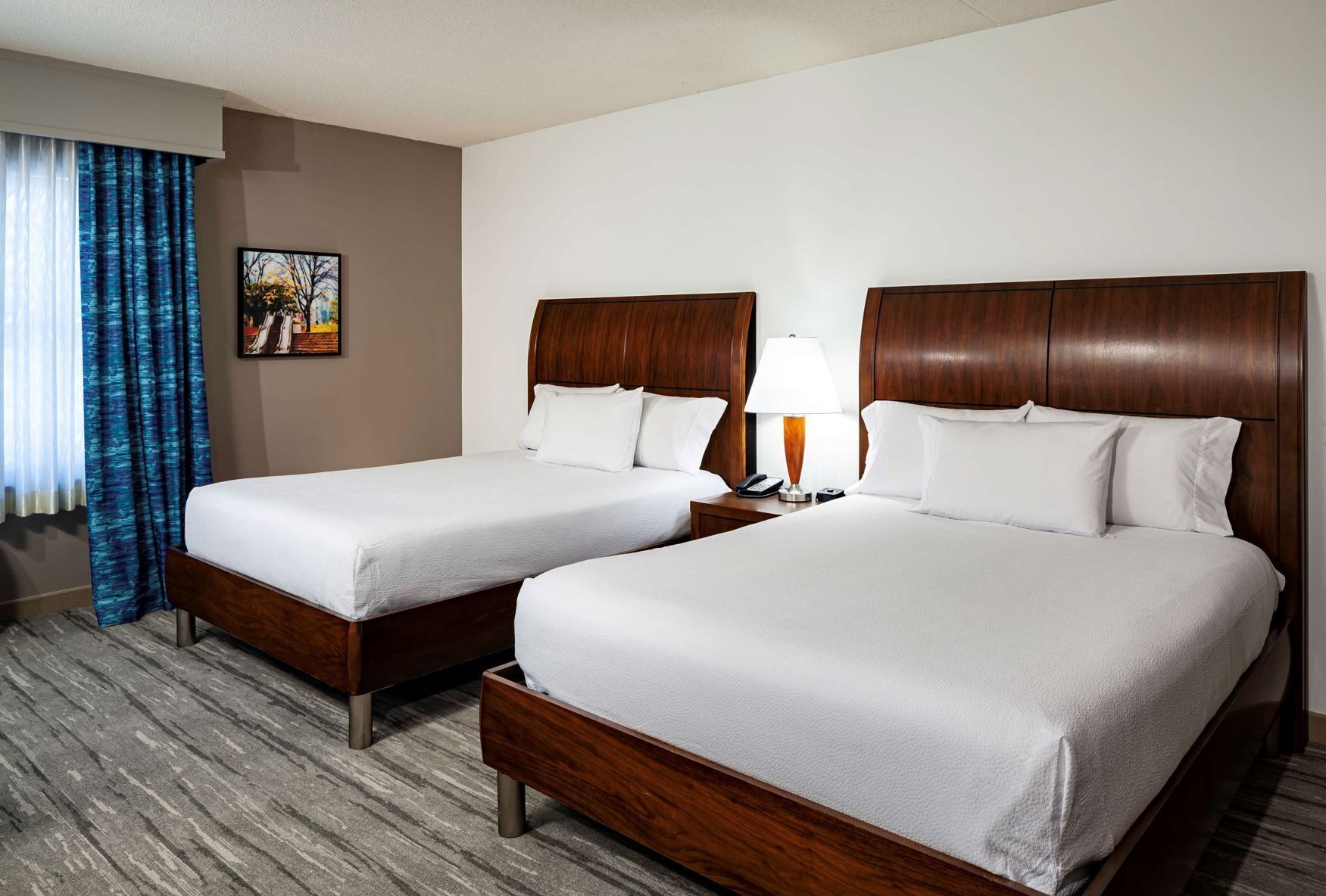 Premium bedding, down comforters, in-room safe, desk
