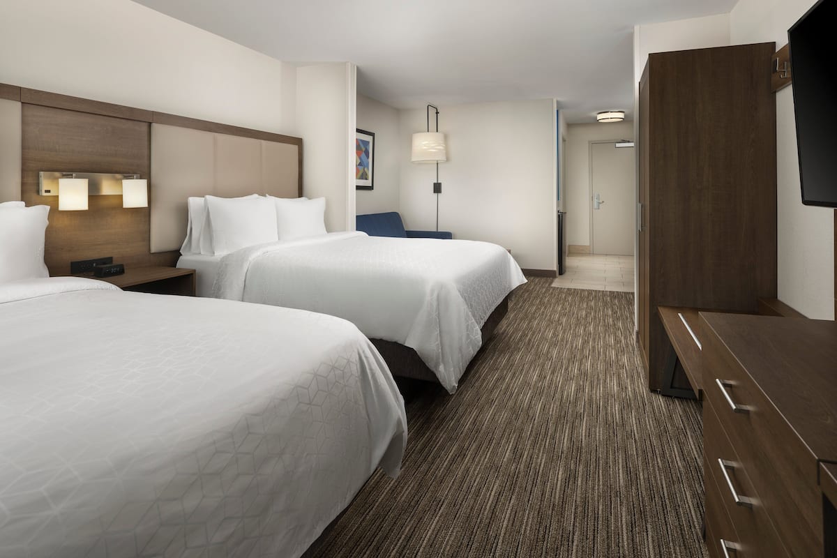 suite, 2 queen beds | in-room safe, desk, iron/ironing board, free wifi