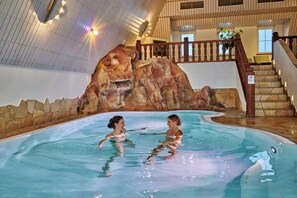 Indoor pool, 2 outdoor pools, open 8:00 AM to 9:00 PM, pool umbrellas