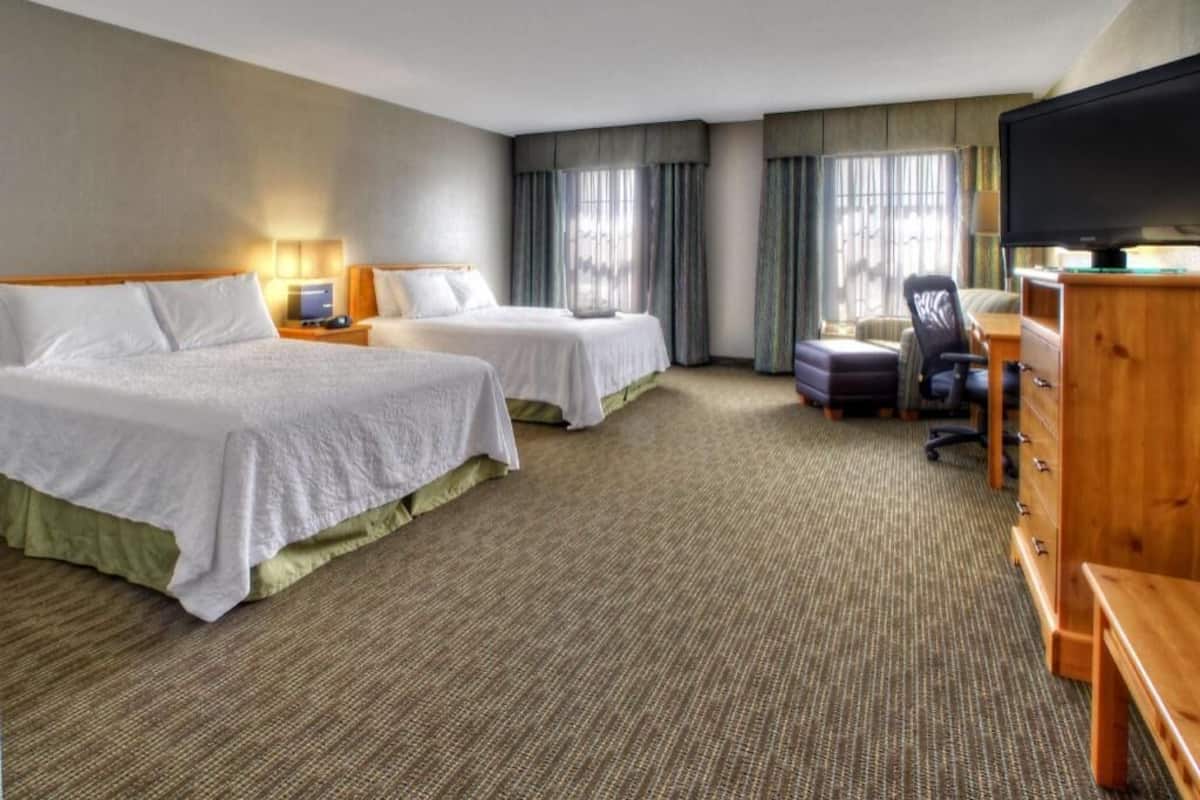 In-room safe, desk, laptop workspace, iron/ironing board